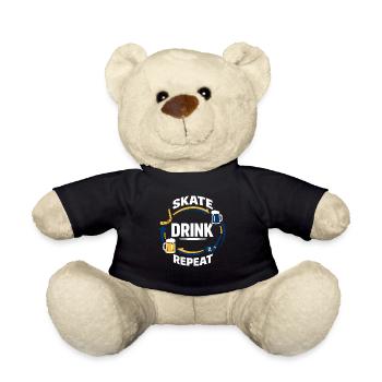 Ligue de la Bière Hockey Humour des joueurs drôles de hockey - Nounours - noir - Devant