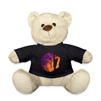 NUMBER 17 BASKETBALL 17TH BIRTHDAY - Teddy Bear - black - Front