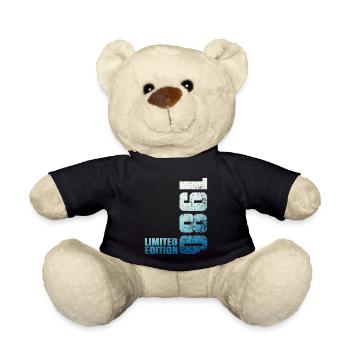 46. Geburtstag Mann Frau 46 Jahre alt 1980 Geschenk - Teddy - Schwarz - Vorne