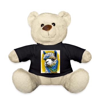 Alpaca - Teddy Bear - black - Front