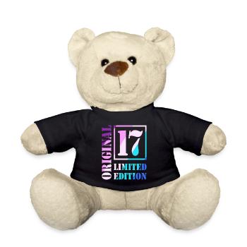 17. Geburtstag Junge Mädchen Teenager Original 17 - Teddy - Schwarz - Vorne