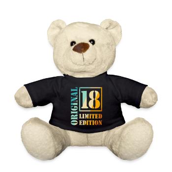 18. Geburtstag Junge Mädchen Teenager Original 18 - Teddy - Schwarz - Vorne