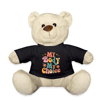 Mon corps, mon choix, féministe - Nounours - noir - Devant