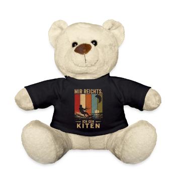 Mir reichts Ich geh kiten Vintage Kitesurfer - Teddy - Schwarz - Vorne