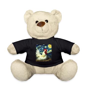 Leghorn Hühner Starry Night - Teddy - Schwarz - Vorne