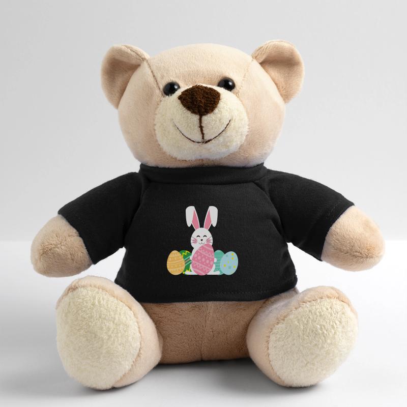 Pastel Easter Bunny with Eggs Teddy Bear