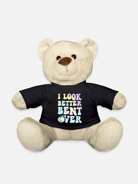 I Look Better Bent Over Tee - Teddy Bear - black