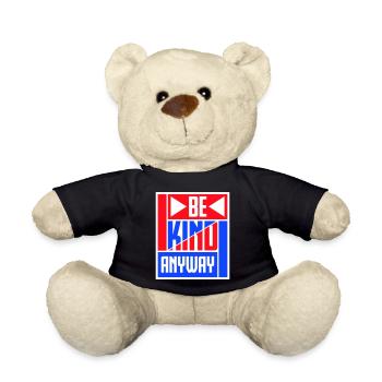 Soyez gentil quand même, déclaration de gentillesse, dire - Nounours - noir - Devant