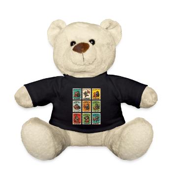 Stamps Baby Monkey Punch - Teddy Bear - black - Front