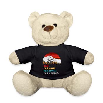 Dad The Man The Myth The Legend Funny Gift - Teddy Bear - black - Front