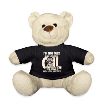 Nicht alt, brauche nur Klebeband - Teddy - Schwarz - Vorne