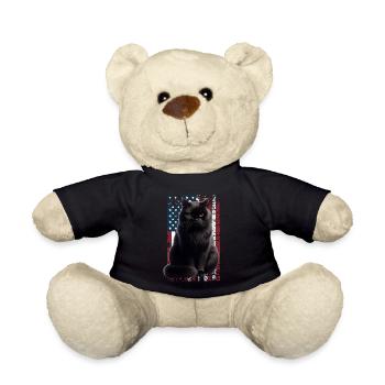 Grumpy Black Cat US Schwarze Katze - Teddy - Schwarz - Vorne