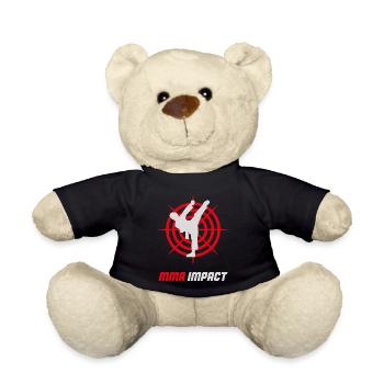 MMA Fight Impact Emblem  - Teddy Bear - black - Front