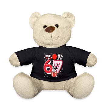 I was 6 Now Im 7 Birthday Shirt Kids 7 Birthday - Nounours - noir - Devant
