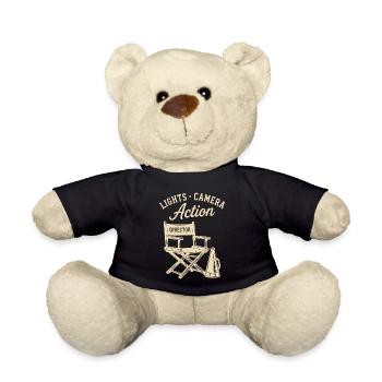 Lights Camera Action Director Director Cinema Film - Teddy Bear - black - Front