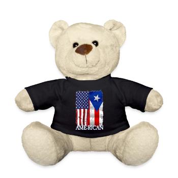 American Puerto Rican Puerto Rico - Teddy Bear - black - Front