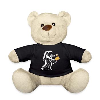 T-shirt Astronaute Pickleball - Motif Astronaute - Nounours - noir - Devant