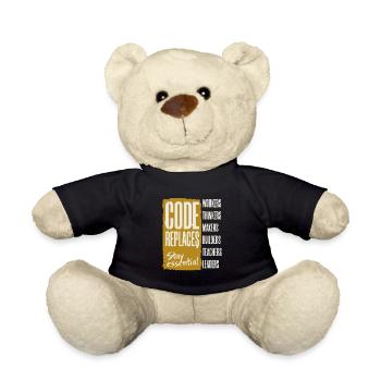 Anti AI Industrial Revolution - Teddy - Schwarz - Vorne