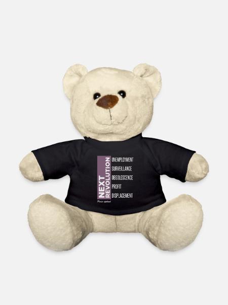Anti AI Industrial Revolution - Teddy - Schwarz