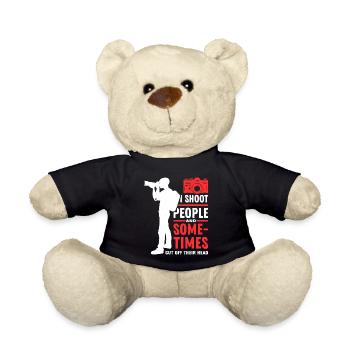 Photo Shoot Dark Humor Tee - Teddy Bear - black - Front