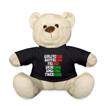Ex Girlfriend King JGA Herren Single Party Malle - Teddy - Schwarz - Vorne