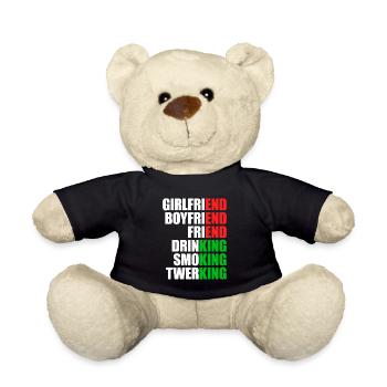 Ex Girlfriend King JGA Herren Single Party Malle - Teddy - Schwarz - Vorne