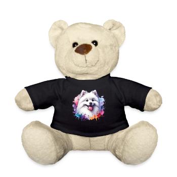 Spitz Pomeranian Motif - Teddy Bear - black - Front