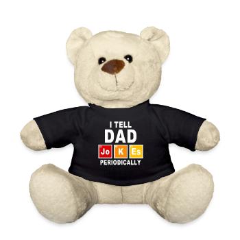 Je raconte périodiquement des blagues de papa scientifique Père Cadeau - Nounours - noir - Devant