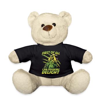 Welli Parrot Friend Parakeet Outfit Budgie - Teddy Bear - black - Front