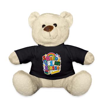 Schulkind 2026 Einschulung 2026 Schulanfang - Teddy - Schwarz - Vorne