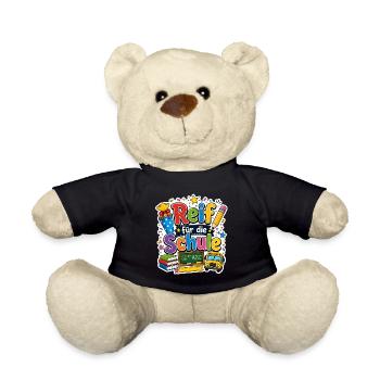 Schulkind 2026 Einschulung 2026 Schulanfang - Teddy - Schwarz - Vorne