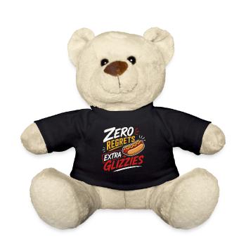 Hot-dog, saucisse, restauration rapide, barbecue - Nounours - noir - Devant