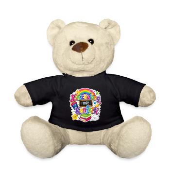 Schulkind 2026 Einschulung 2026 Schulanfang - Teddy - Schwarz - Vorne