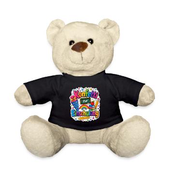 Schulkind 2026 Einschulung 2026 Schulanfang - Teddy - Schwarz - Vorne