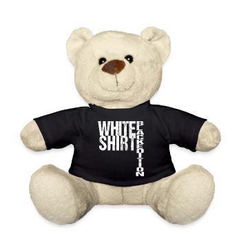 White Shirt Black Edition Lustiger Spruch - Teddy - Schwarz - Vorne