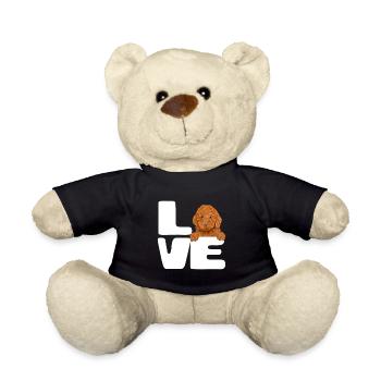 Welpenliebestypografie - Teddy - Schwarz - Vorne