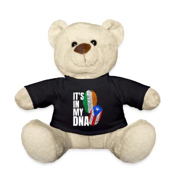 DNA Pride: Italian Puerto Rican - Teddy Bear - black - Front