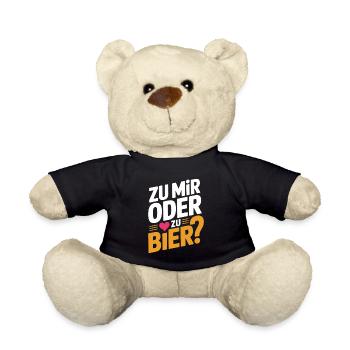 Bier Zu Mir Oder Zu Bier Flirt Single Party Malle - Teddy - Schwarz - Vorne