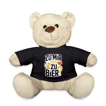 Bier Zu Mir Oder Zu Bier Flirt Single Party Malle - Teddy - Schwarz - Vorne