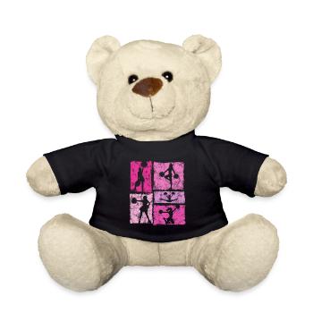 Cheerleader Squad Cheer Sport Vintage Stil - Teddy - Schwarz - Vorne