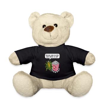 Mais & Popcorn Wortwitz - Teddy - Schwarz - Vorne