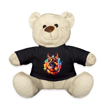 Motif du berger allemand - Nounours - noir - Devant