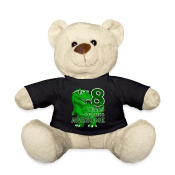 DINO 8 JAHRE DINOSAURIER 8. GEBURTSTAG - Teddy - Schwarz - Vorne
