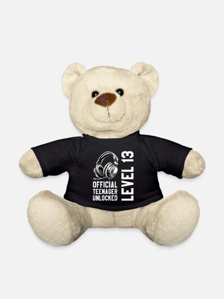 13. Geburtstag Junge Mädchen Teenager 2013 Level - Teddy - Schwarz
