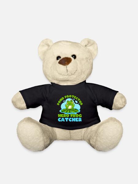 Frog Catcher Pond Protector Frog - Teddy - Schwarz