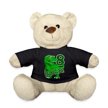 DINO 8 JAHRE DINOSAURIER 8. GEBURTSTAG - Teddy - Schwarz - Vorne