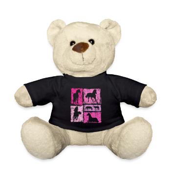 Horse Graphic for Riders and Vaulters - Teddy Bear - black - Front