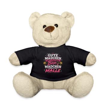 Mallorca Party Spruch Malle Damen Outfit Humor - Teddy - Schwarz - Vorne