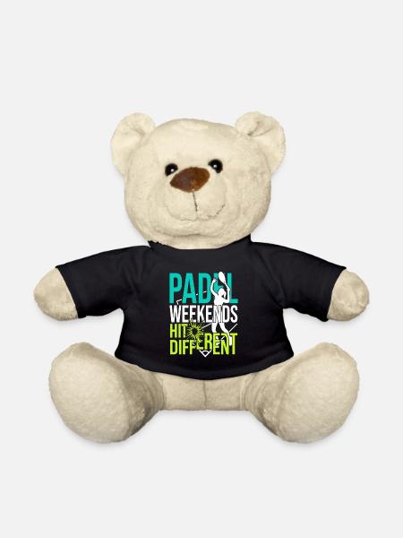 Joueuse de padel fille padel cadeau de padel tennis - Nounours - noir