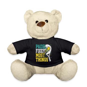 Padel-mädchen Padel-spieler Padel-tennis-geschenk - Teddy - Schwarz - Vorne